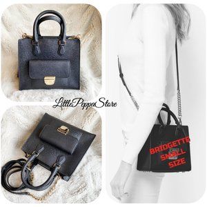 MICHAEL KORS BRIDGETTE SMALL MESSENGER BLACK